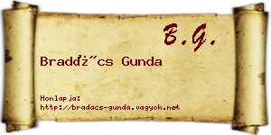 Bradács Gunda névjegykártya